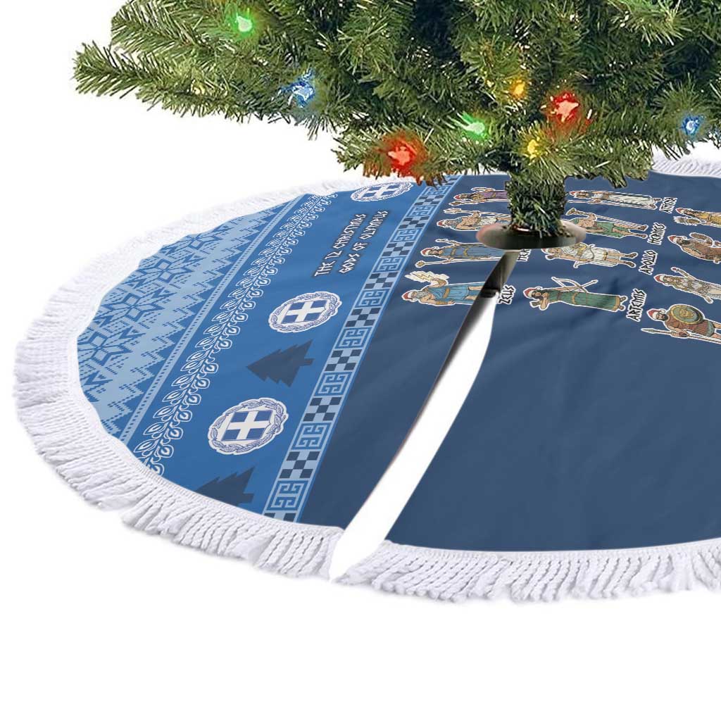 Greece Christmas Tree Skirt The Twelve Gods Of Olympus - Wonder Print Shop