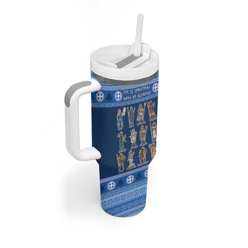 Greece Christmas Tumbler With Handle The Twelve Gods Of Olympus - Wonder Print Shop