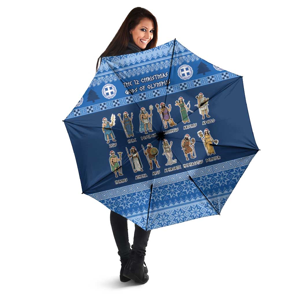 Greece Christmas Umbrella The Twelve Gods Of Olympus - Wonder Print Shop