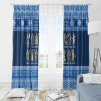 Greece Christmas Window Curtain The Twelve Gods Of Olympus - Wonder Print Shop