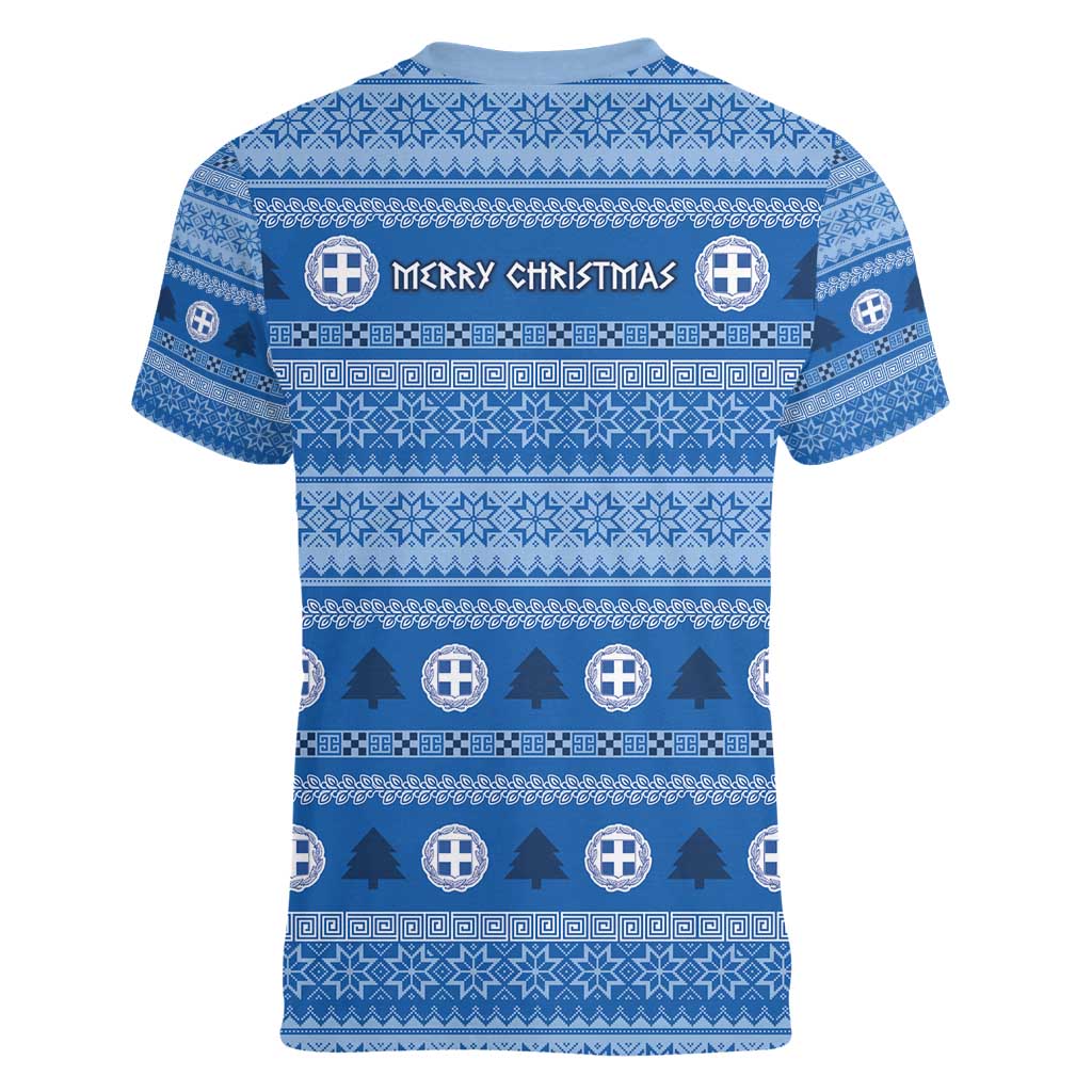 Greece Christmas Women V-Neck T-Shirt The Twelve Gods Of Olympus - Wonder Print Shop