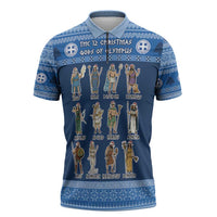 Greece Christmas Zipper Polo Shirt The Twelve Gods Of Olympus - Wonder Print Shop