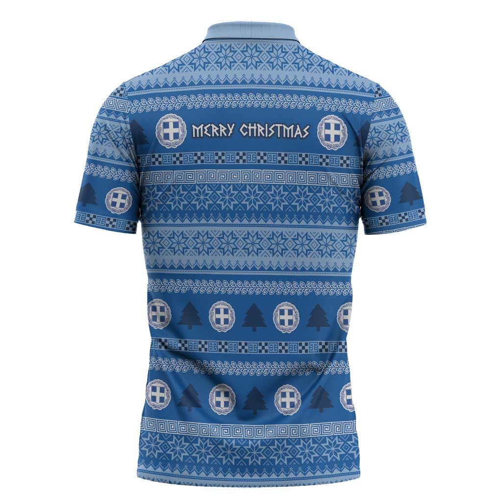 Greece Christmas Zipper Polo Shirt The Twelve Gods Of Olympus - Wonder Print Shop