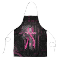 American Breast Cancer Apron Hope And Cure Cross - Wonder Print Shop