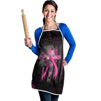 American Breast Cancer Apron Hope And Cure Cross - Wonder Print Shop