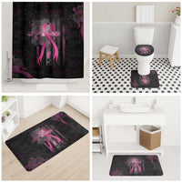 American Breast Cancer Bathroom Set Hope And Cure Cross - Wonder Print Shop