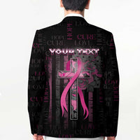 Personalized American Breast Cancer Blazer Hope And Cure Cross - Wonder Print Shop