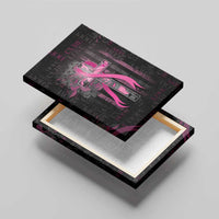 American Breast Cancer Canvas Wall Art Hope And Cure Cross - Wonder Print Shop