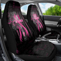American Breast Cancer Car Seat Cover Hope And Cure Cross - Wonder Print Shop