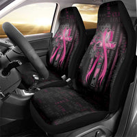 American Breast Cancer Car Seat Cover Hope And Cure Cross - Wonder Print Shop