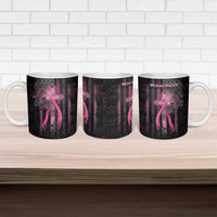 Personalized American Breast Cancer Ceramic Mug Hope And Cure Cross - Wonder Print Shop