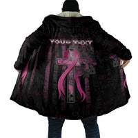Personalized American Breast Cancer Cloak Hope And Cure Cross - Wonder Print Shop