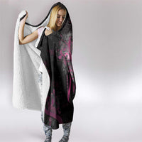 American Breast Cancer Hooded Blanket Hope And Cure Cross - Wonder Print Shop