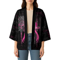 Personalized American Breast Cancer Kimono Hope And Cure Cross - Wonder Print Shop