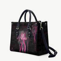 American Breast Cancer Leather Bag Hope And Cure Cross - Wonder Print Shop