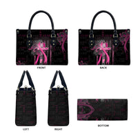 American Breast Cancer Leather Bag Hope And Cure Cross - Wonder Print Shop