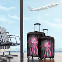 American Breast Cancer Luggage Cover Hope And Cure Cross - Wonder Print Shop