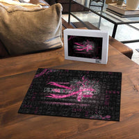 American Breast Cancer Puzzle Hope And Cure Cross - Wonder Print Shop