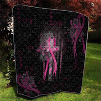 American Breast Cancer Quilt Hope And Cure Cross - Wonder Print Shop