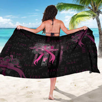 American Breast Cancer Sarong Hope And Cure Cross - Wonder Print Shop