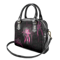 American Breast Cancer Shoulder Handbag Hope And Cure Cross - Wonder Print Shop