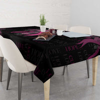 American Breast Cancer Tablecloth Hope And Cure Cross - Wonder Print Shop