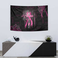 American Breast Cancer Tapestry Hope And Cure Cross - Wonder Print Shop