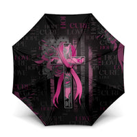 American Breast Cancer Umbrella Hope And Cure Cross - Wonder Print Shop