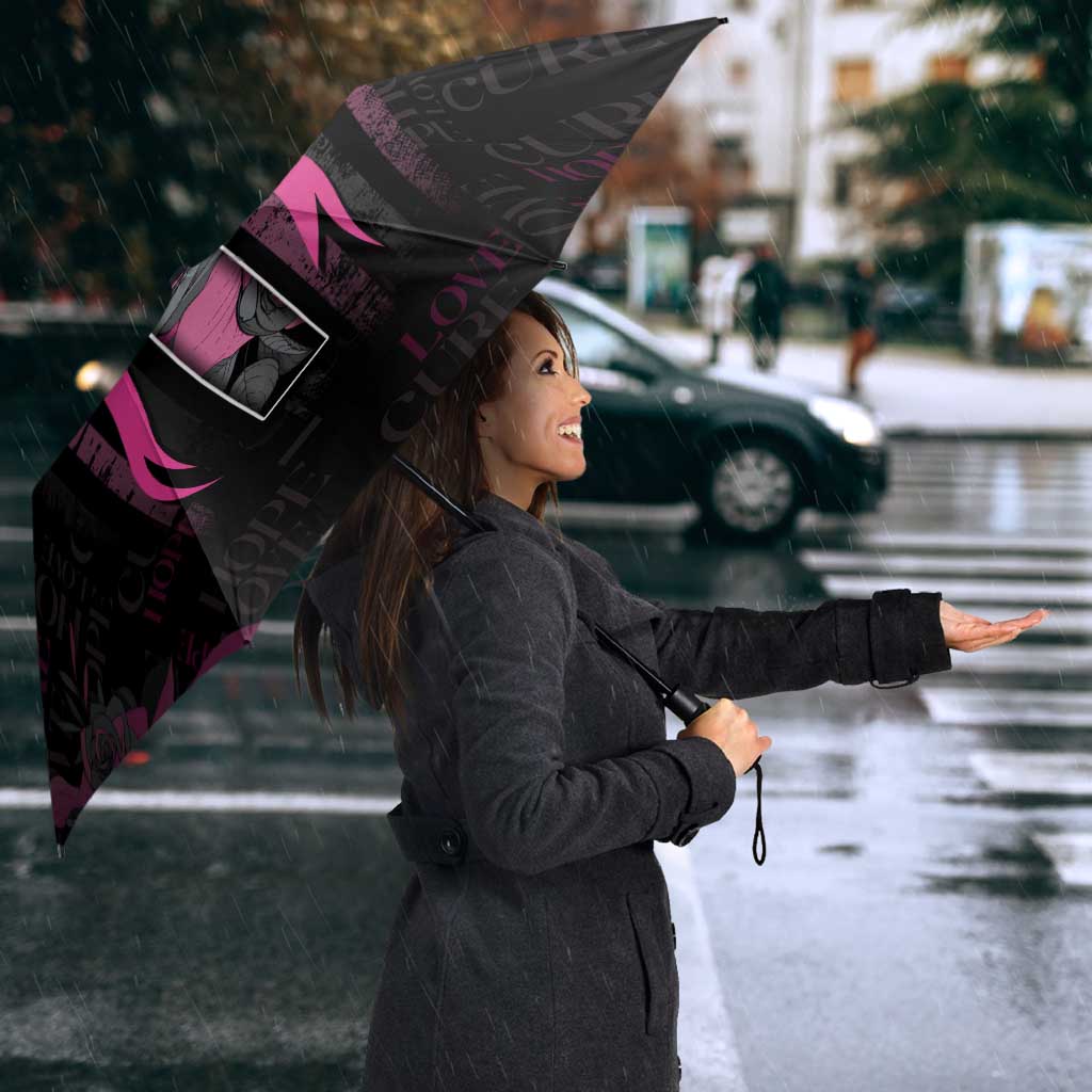 American Breast Cancer Umbrella Hope And Cure Cross - Wonder Print Shop