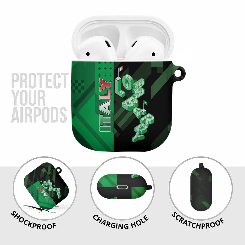 Italy Lombardy AirPods Case Isometric Style - Wonder Print Shop