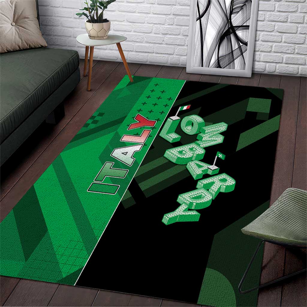 Italy Lombardy Area Rug Isometric Style - Wonder Print Shop