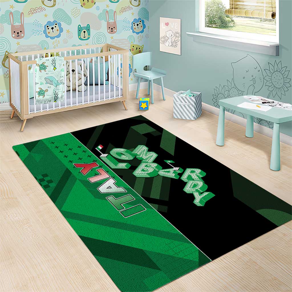 Italy Lombardy Area Rug Isometric Style - Wonder Print Shop