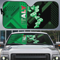 Italy Lombardy Auto Sun Shade Isometric Style - Wonder Print Shop