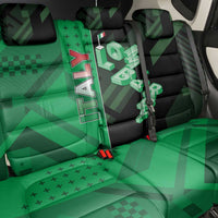 Italy Lombardy Back Car Seat Cover Isometric Style - Wonder Print Shop