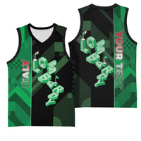 Personalized Italy Lombardy Basketball Jersey Isometric Style - Wonder Print Shop