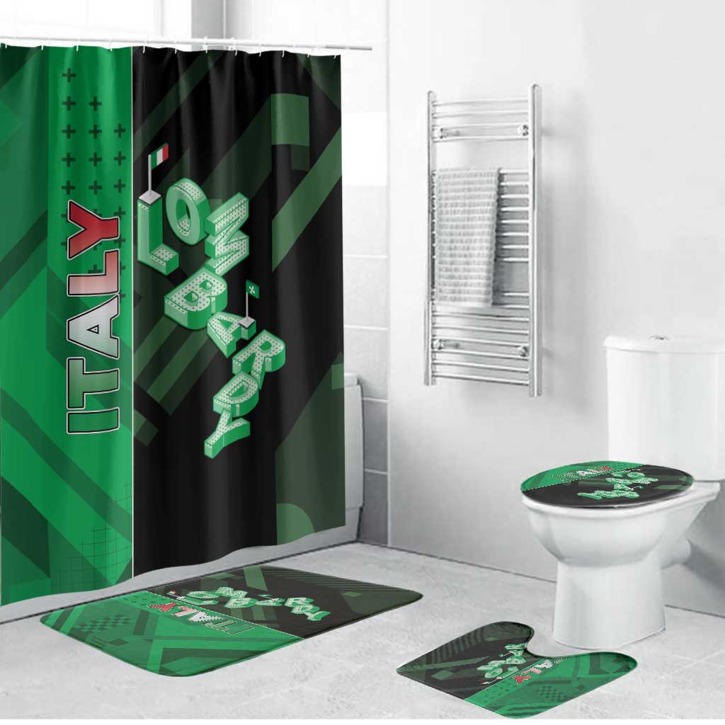 Italy Lombardy Bathroom Set Isometric Style - Wonder Print Shop