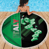Italy Lombardy Beach Blanket Isometric Style - Wonder Print Shop