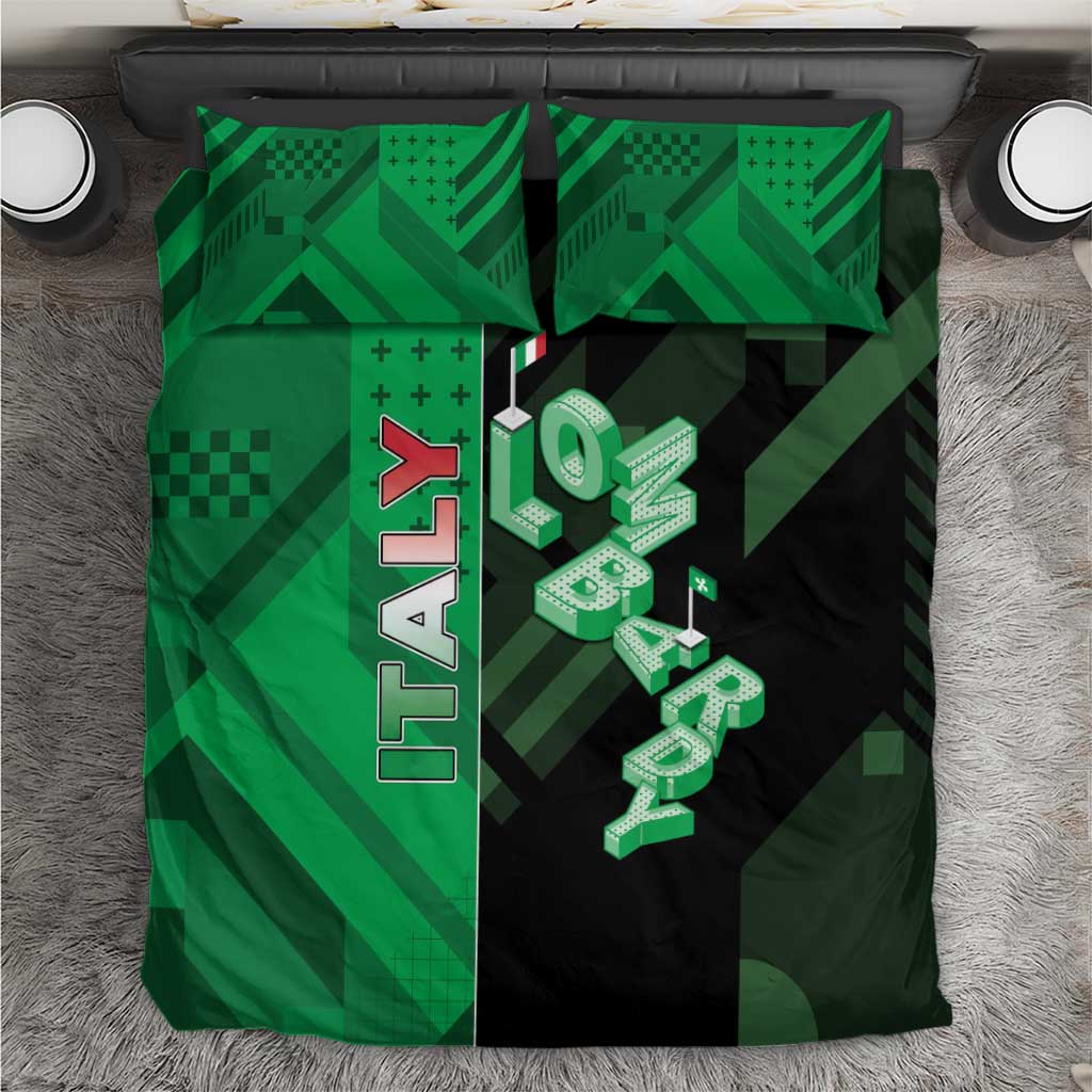 Italy Lombardy Bedding Set Isometric Style - Wonder Print Shop