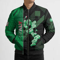 Personalized Italy Lombardy Bomber Puffer Jacket Isometric Style - Wonder Print Shop