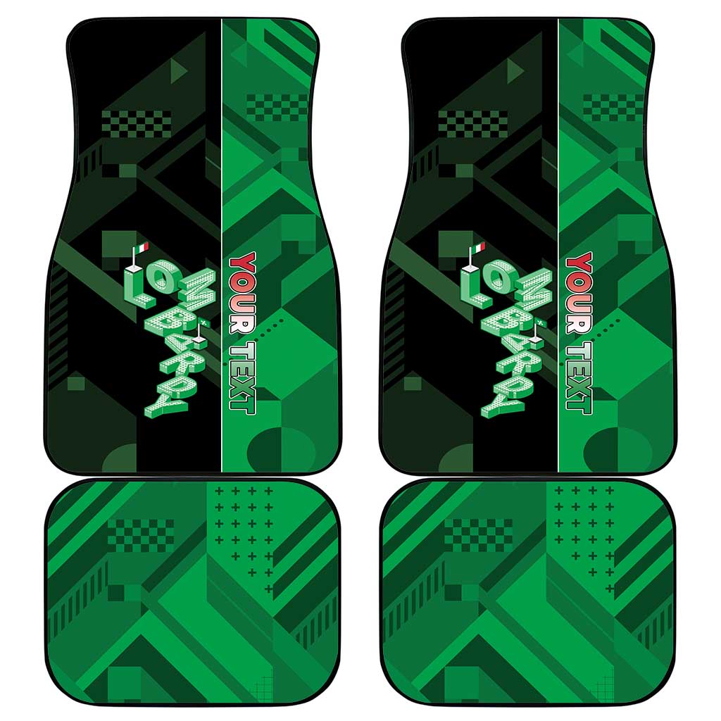 Personalized Italy Lombardy Car Mats Isometric Style - Wonder Print Shop