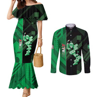 Personalized Italy Lombardy Couples Matching Mermaid Dress and Long Sleeve Button Shirt Isometric Style - Wonder Print Shop