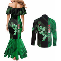 Personalized Italy Lombardy Couples Matching Mermaid Dress and Long Sleeve Button Shirt Isometric Style - Wonder Print Shop