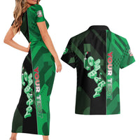 Personalized Italy Lombardy Couples Matching Short Sleeve Bodycon Dress and Hawaiian Shirt Isometric Style - Wonder Print Shop