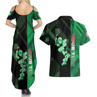 Personalized Italy Lombardy Couples Matching Summer Maxi Dress and Hawaiian Shirt Isometric Style - Wonder Print Shop