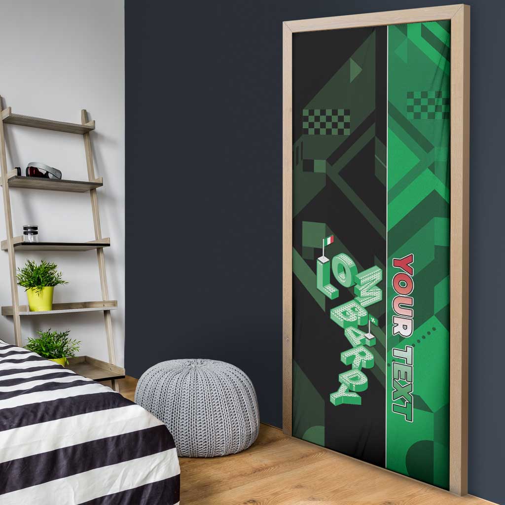 Personalized Italy Lombardy Door Cover Isometric Style - Wonder Print Shop