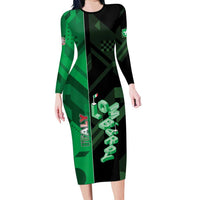 Personalized Italy Lombardy Family Matching Long Sleeve Bodycon Dress and Hawaiian Shirt Isometric Style - Wonder Print Shop