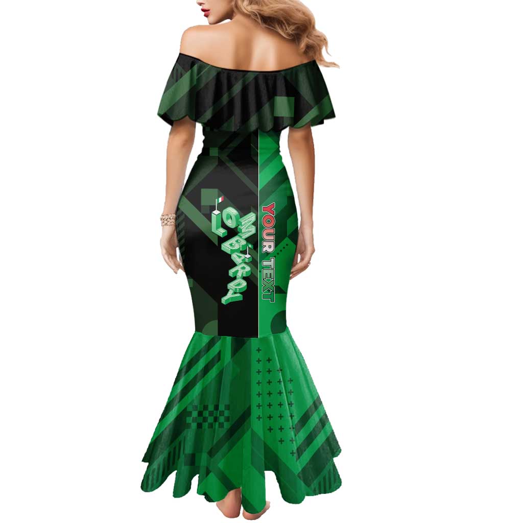 Personalized Italy Lombardy Family Matching Mermaid Dress and Hawaiian Shirt Isometric Style - Wonder Print Shop