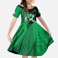 Personalized Italy Lombardy Family Matching Off The Shoulder Long Sleeve Dress and Hawaiian Shirt Isometric Style - Wonder Print Shop