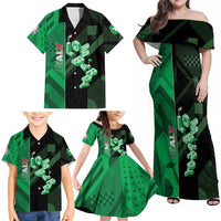 Personalized Italy Lombardy Family Matching Off Shoulder Maxi Dress and Hawaiian Shirt Isometric Style - Wonder Print Shop