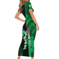Personalized Italy Lombardy Family Matching Short Sleeve Bodycon Dress and Hawaiian Shirt Isometric Style - Wonder Print Shop